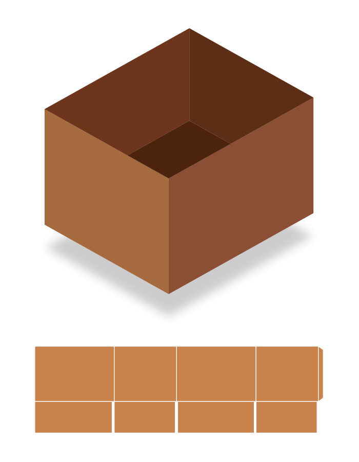 caja media rectangular Corrugados del Altiplano
